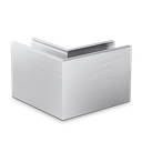 TL-6050 Eckverbinder 90° innen/außen Aluminium natur eloxiert