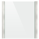 SKYFORCE-Top set incl. glass rubbers for glass 10.76/12.76mm height 1100mm, alum. traffic white (RAL 9016)