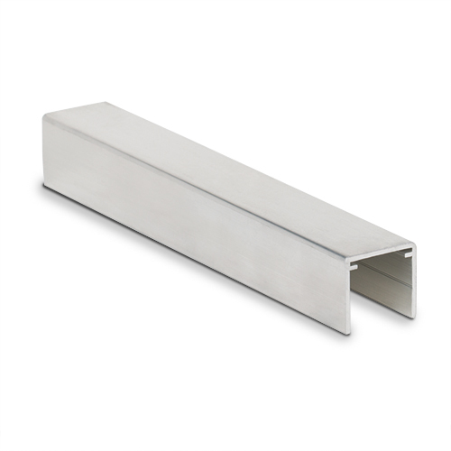 [11211442311 (Discontinued)] Handrail U-profile 42x34x3mm, L=4000mm aluminum natural anodized