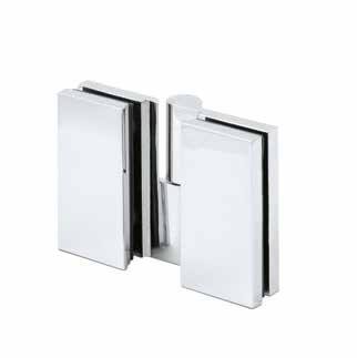 [23321018065] LIFT showerdoor hinge glass-glass 180° right, glass 8/10mm, brass chrome plated