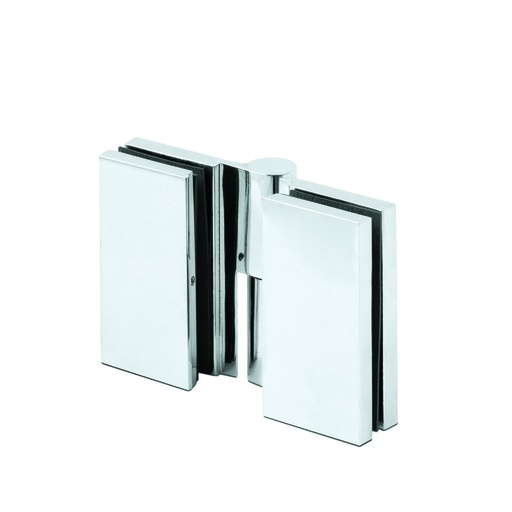 [23331018065] LIFT showerdoor hinge glass-glass 180° left, glass 8/10mm, brass chrome plated