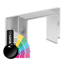 Wall support U-profile 42x34x3mm alum. RAL shiny