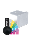 Endcap flat U-profile 42x34x3mm aluminum RAL (struct.)