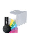 Endcap flat U-profile 42x34x3mm aluminum RAL mat