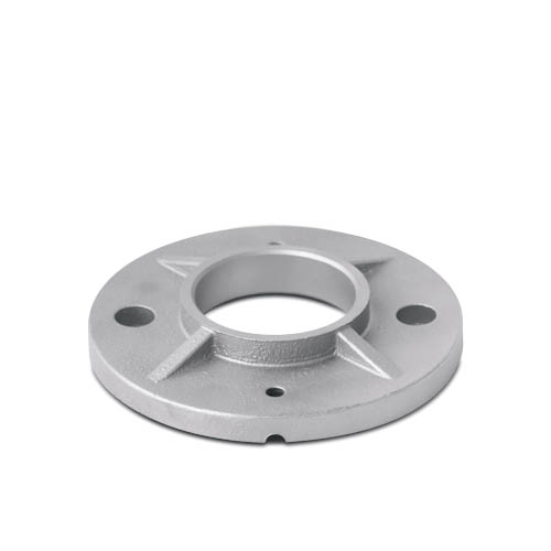 [12035242230] Welding flange for tube Ø42.4mm 2 anchoring holes, AISI 316