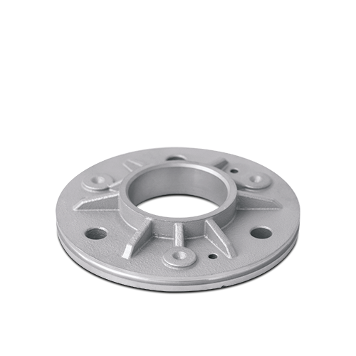 [12035342220] Welding flange for tube Ø42.4mm 3 anchoring holes, AISI 304