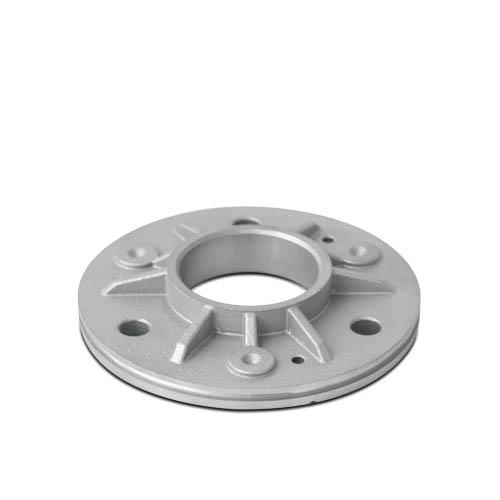 [12035342230] Welding flange for tube Ø42.4mm 3 anchoring holes, AISI 316