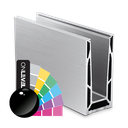 Glass profile TL-6140, L=5000mm alum. RAL shiny