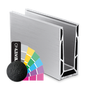 Glass profile TL-6140, L=5000mm aluminum RAL (struct.)