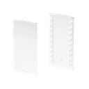 TL-6141 Endkappe rechts mit Abdeckleiste Aluminium unbehandelt