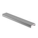 Glass edge protection for glass 24-25.5mm L=1500mm, AISI 316 satined (incl. glass mounting tape) (discontinued)