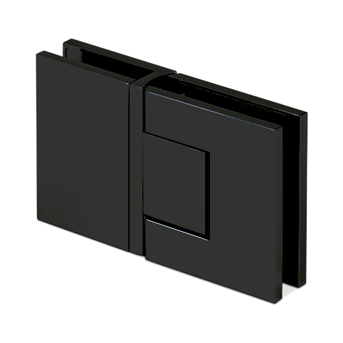 [23101018066-SB] EXCITE shower door swing hinge glass-glass 180° with zero position adjustment glass 8/10mm, brass Stealth Black