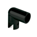 Glas Verbinder für Rohr Ø19mm und Glas 6/8/10mm, Messing Stealth Black