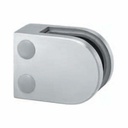 Pince à verre modèle 25 connexion plat verre 10mm, inox 316 brossé