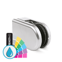 KRONOS D-shape, connection Ø42.4mm glass 8-12.76mm covercaps RAL ARMOR