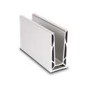 TL-6080 Glasprofil L=200mm aluminium natur anodiserad