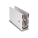 TL-6081 Glasprofil L=200mm naturanodiserad aluminium inklusive täckkåpa