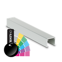 Handrail U-profile 26x23x2mm L=5000mm, alum. RAL shiny