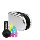 KRONOS D-shape, connection flat glass 8-12.76mm covercaps RAL matt