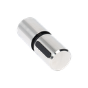 SunView deurknop Ø35mm 1-zijde 4-baans glas 8-12mm (incl. glasrubber), rvs 304 geborsteld