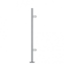 EMPIRE STATE POST endpost Ø42.4x2mm H=978mm including 10mm Glassclamps and covercap, AISI 316 satined