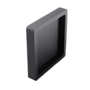 [32001106515] Schelp greep set zelfklevend 65x65x6mm, aluminium zwart geanodiseerd