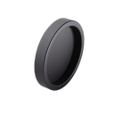 [32002106515] Schelp greep set zelfklevend Ø65x6mm, aluminium zwart geanodiseerd