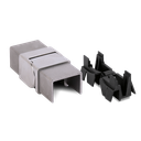 LAZORTRACK corner connector vert. adjust. 90-135° 40x30x1mm, AISI 304 satined