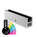 KAZIWALL side profile glass 10/10.76/12/12.76mm L=5000mm, aluminum RAL shiny