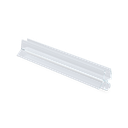 Douche deur afdichting met waterdeflector en lager balg voor glas 8mm L=2200mm, kunststof transparant