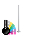 PIKASSO midpost 50x50mm H=1100mm 10-13.52mm, aluminum RAL shiny