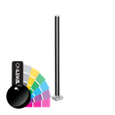 PIKASSO cornerpost 90° 50x50mm H=1100mm 10-13.52mm, aluminum RAL shiny