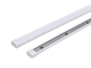 SKYFORCE en applique Slim bande de montage 15x2mm L=1100mm Inox (Capot d'habillage plastique blanc)