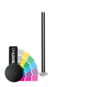 PIKASSO cornerpost 90° 50x50mm H=1000mm 10-13.52mm, aluminum RAL matt