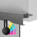 INFINITYSLIDE 69kg Wall distance profile Set glass/wood L=2mtr, aluminum RAL structure