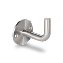 Handrail bracket for welding flat connection with 2 mounting holes, AISI 304 satined