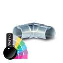 Corner connector 90° horizontal for glass handrail Ø42.4x1.5mm, AISI 316 RAL shiny