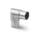 Corner connector 90° vertical for glass handrail Ø42.4x1.5mm, AISI 316 satined