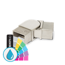 Corner connector vertical adjustable 135-180° Glass handrail 40x30x1mm, AISI 316 ARMOR RAL