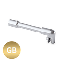 Stabilisation Ensemble Ø19mm paroi-verre 90° verre 6/8/10mm L(max)=1035mm, laiton or brossé