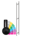 Håndtag Ø25mm H=1500mm, AISI 304 RAL struktur