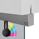 INFINITYSLIDE 69kg Set ceiling glass 1-panel including dampers L=3mtr, aluminum RAL structure