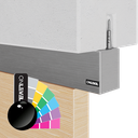 INFINITYSLIDE 69kg Set ceiling wood 1-panel including dampers L=2mtr, aluminum RAL shiny