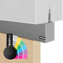 INFINITYSLIDE 69kg Set ceiling wood 1-panel including dampers L=2mtr, aluminum RAL structure