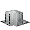 TF-3620 inside corner 90°, aluminum natural anodized