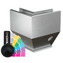 TF-3621 outside corner 90°, aluminum RAL matt