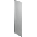 TF-3621 endcap left with covercap, aluminum mill finish