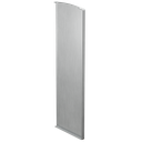 TF-3621 endcap right with covercap, aluminum mill finish
