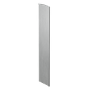 TF-3621 endcap right with covercap for stairway, aluminum mill finish