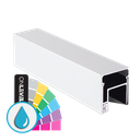 LAZORTRACK Komplett-Set 42x48mm Glasmontage, Glas 20-21.5mm L=5m Aluminium ARMOR RAL